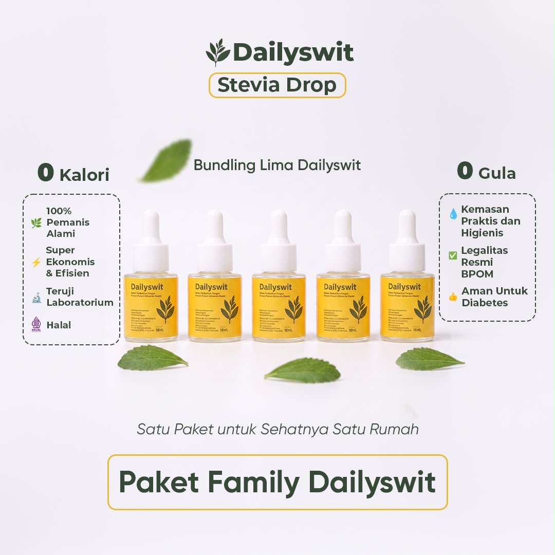 Paket Family Dailyswit isi lima botol